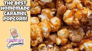 Delicious Easy to Make CARAMEL POPCORN   Great for Holiday Gifts!  YUMMY