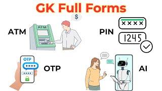 Most Important GK Full Forms | Full form Important Words | Full Form GK in Daily Life