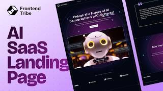 Build a  Futuristic Next.js AI Saas Landing Page | TailwindCSS, React, Typescript and CVA — Part 1