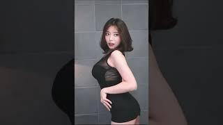 Korean bj dance #afreecatv #지삐 #jeehyeoun #智媛 天然巨乳， 黑色透视裙