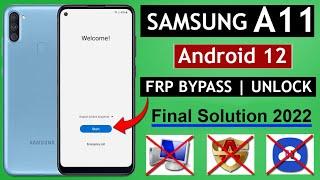 Samsung A11 Android 12 Frp Bypass /Unlock Google Account Lock Withoutt Pc | Without Restore Data