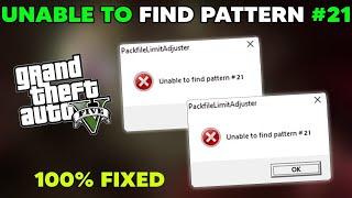 How to FIX Unable to find pattern ERROR in GTA 5 How to Fix Packfile Limit Adjuster ERROR #mgislive