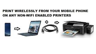 How to  print wirelessly from your mobile phone on any printer