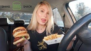 SHAKE SHACK mukbang! (burgers & cheese fries)