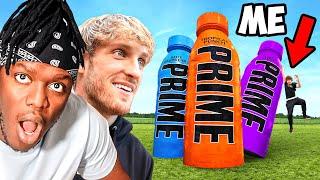 I Built KSI & Logan Paul Giant Prime Bottles!