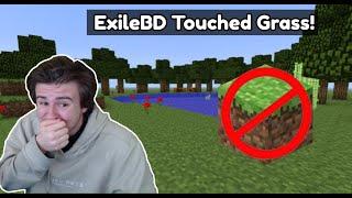 Minecraft, but I can't touch grass... #shorts
