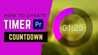 ANIMATED COUNTDOWN TIMER in Adobe Premiere Pro