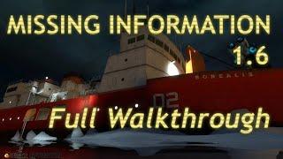 Missing Information 1.6 Full Walkthrough