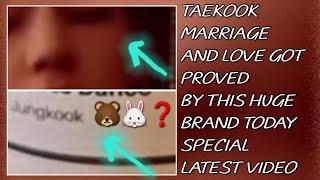 OMG!Taekook Marriage & Love Got Proved By This Huge Brand Today(New)#taehyung#jungkook#bts#taekook