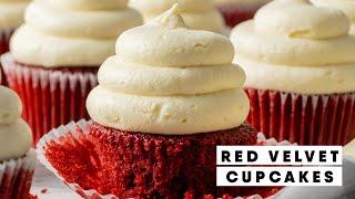 BEST EVER Red Velvet Cupcakes! So Moist! - The Scran Line