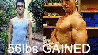 56 POUNDS OF MUSCLE GAINED - Preston Gifford 3 Year Natural Transformation 14 - 17