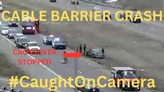 CRASH: Cable Barrier PREVENTS Head-on Collision