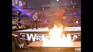 Mick Foley vs Edge Wrestlemania 22 “Fire Table”