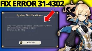 How to Fix Genshin Impact Error Code 31-4302 on PC