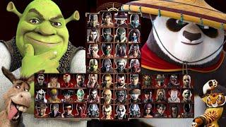 Mortal Kombat 9 - SHREK & PO KUNG FU PANDA  - Expert Tag Ladder - Gameplay @(1080p) - 60ᶠᵖˢ 