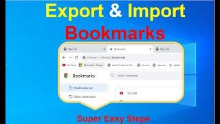 How to export and import bookmarks from Chrome