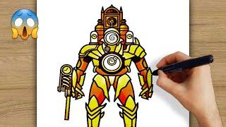 How to Draw Titan Clock Man - Skibidi Toilet Multiverse | Drawing Easy Step by Step