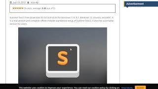 How to Download Sublime Text 3 Free For Windows 10 7 XP Vista PC