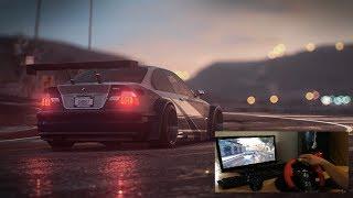 BMW M3 GTR from the NFS MW in the GTA5 |Los Santos Drift Gameplay| Steering wheel|