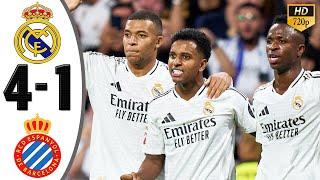 Real Madrid vs Espanyol 4-1 Highlights & All Goals 2024 HD