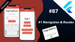 Flutter Tutorial - 1/2 Navigation & Routes