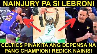 Talo na INJURY pa si Lebron! Redick UMINIT ang Ulo sa LAKAS ng DEPENSA ng Celtics!