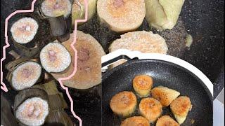 Khmer fried rice cake នំអន្សមខ្មែរបំពង