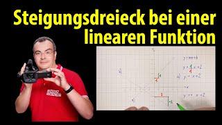 Steigungsdreieck bei einer linearen Funktion | Lehrerschmidt