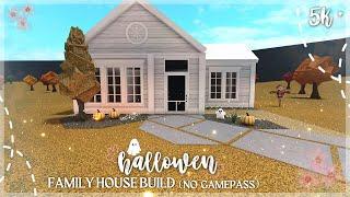 5K! BLOXBURG; HALLOWEEN FAMILY HOUSE BUILD, (NO GAMEPASS)!!