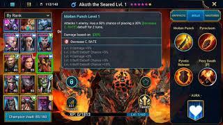 The next six star champion is ...Akoth the Seared  @Raid Shadow Legends