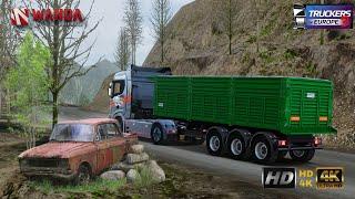 Transporting metal  quarry mining off road trucking! Truckers of europe 3 gameplay ulta HD graphic