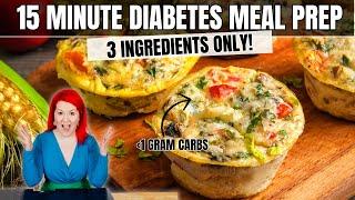 Low Carb Diabetic Meal Prep Under in 15 Minutes: Easy 3-Ingredient Egg Muffins for Diabetics Recipe
