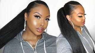 QUICK & EASY HIGH PONYTAIL NO WEAVE  || KAAYLADEE