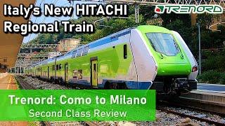 Trenord BRAND-NEW Hitachi Caravaggio - Italian Regional Train Review (Lake Como to Milano)