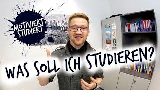 Was soll ich studieren? – Motiviert Studiert Episode 1