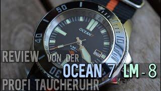 Review von Ocean7 LM-8 Professional Taucheruhr mit ETA 2824-2 Uhrwerk.