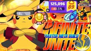 THIS S-TIER ENERGY UNITE META BUILD OF PIKACHU CHARGES UNITE MOVE UNDER A MINUTE!!! | Pokemon Unite