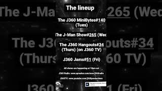 This week's lineup #j360productions #j360radio #schedule #letsdothis #entertainment
