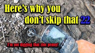 This is why you always dig zinc penny signals!  | Ep 193 #metaldetecting #metaldetectingtips #gold