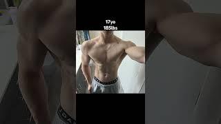 15-17 Natural Transformation #gym #aesthetic #gymtransformation #motivation