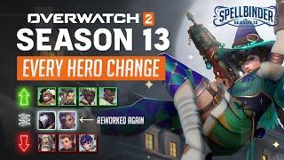 Overwatch 2 - EVERY HERO CHANGE for Season 13: Spellbinders