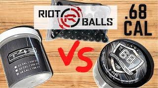 68 cal NYLON RIOT BALLS vs T4E RUBBER BALLS vs RUBBER-STEEL SHELLS