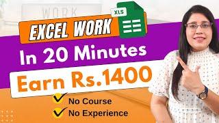 Full Guide To Earn Money From Home Using EXCEL In 2024 | Make Money Online From Home 2024