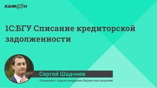 1С:БГУ Списание кредиторской задолженности