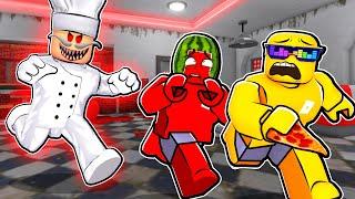 Can We Escape ROBLOX EVIL PIZZERIA!? (Obby)