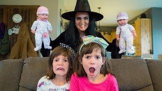 Wicked Witch STEALS princess BABIES from Twins Kate & Lilly!!