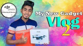 My New Gadget || Vlog 2 || DJI Spark Unboxing and First Test Flight || Zan Zamin