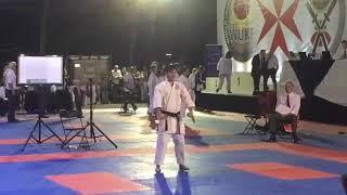 WUKF Kobudo World Cup 2018 Malta - parts of a Yamaniryu Tonfa kata.