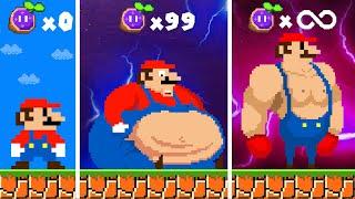 Super Mario Bros. but Every Seed Powerups Make Mario from FAT to MUSCLE | Game Animation