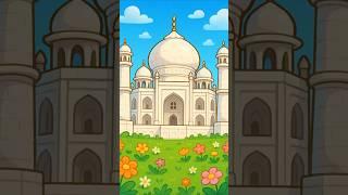 Tiny Taj Mahal | Whimsical Cartoon Art in Stunning Detail!